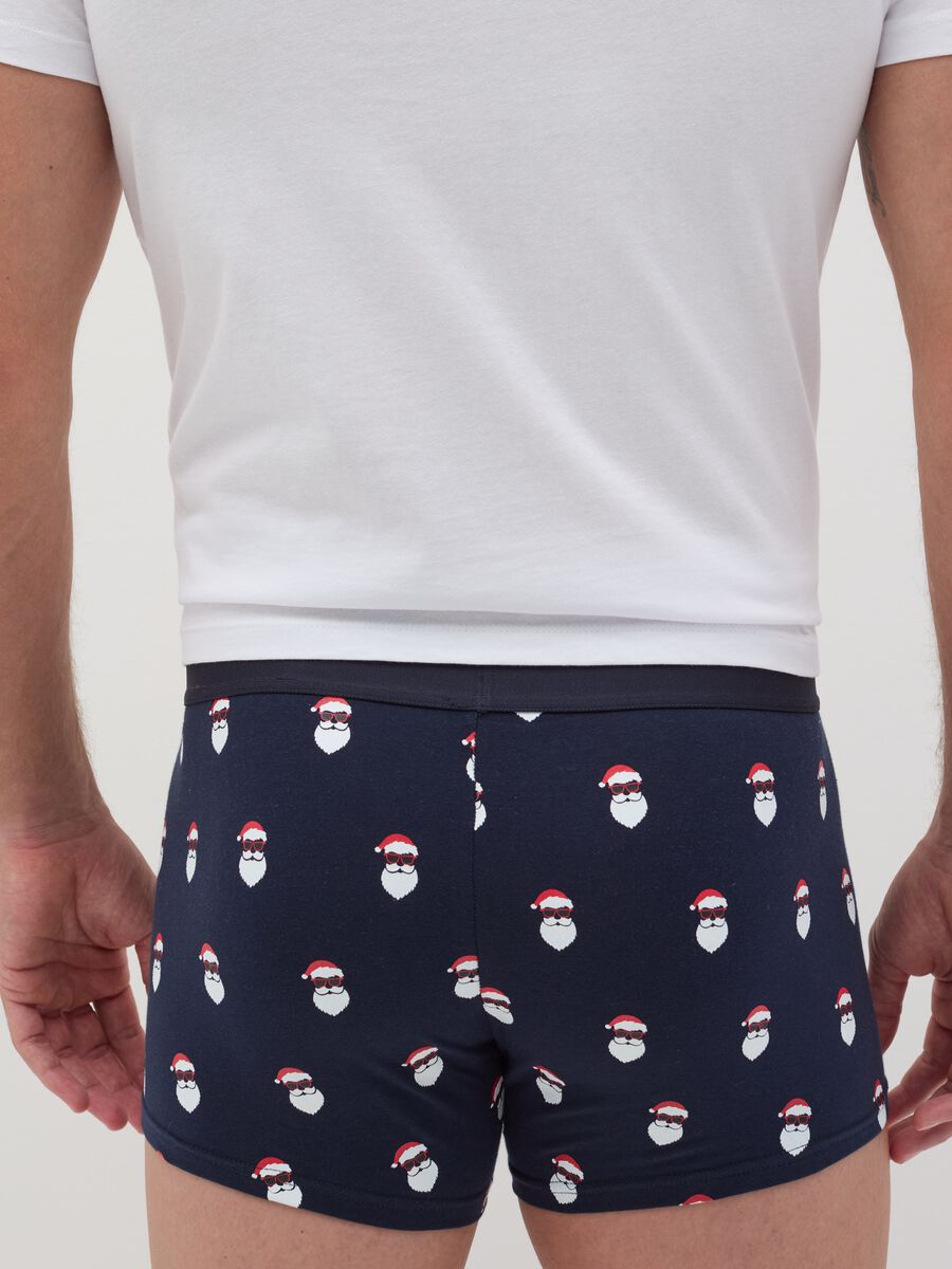 Stretch organic cotton boxer shorts with all-over print_3