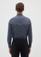 Men's Grey Cotton Blend Slim Fit Shirt_3