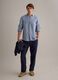 Light blue pure linen shirt with button-down collar, regular fit_0