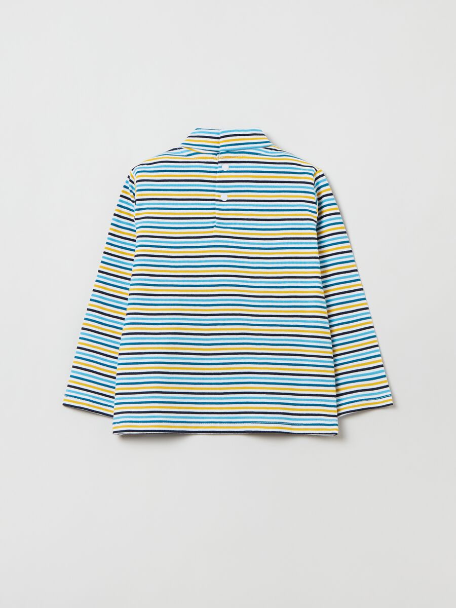 T-shirt maniche lunghe con collo alto_1