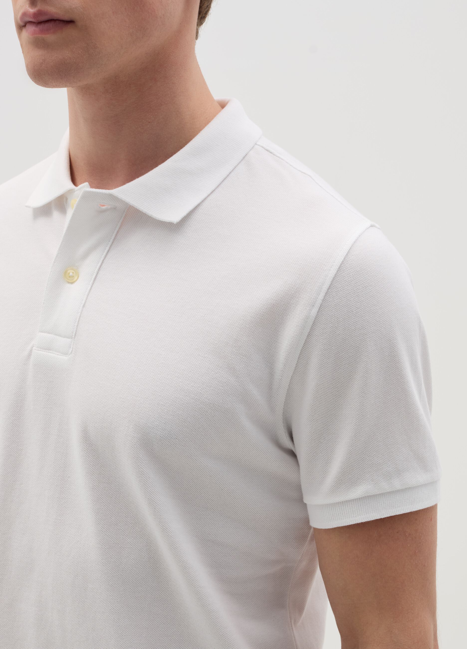 Polo shirt in organic cotton piquet