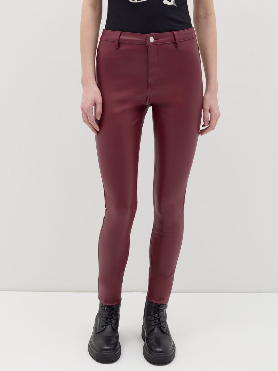 Pantaloni effetto lucido B.ANGEL X MARE FUORI_1