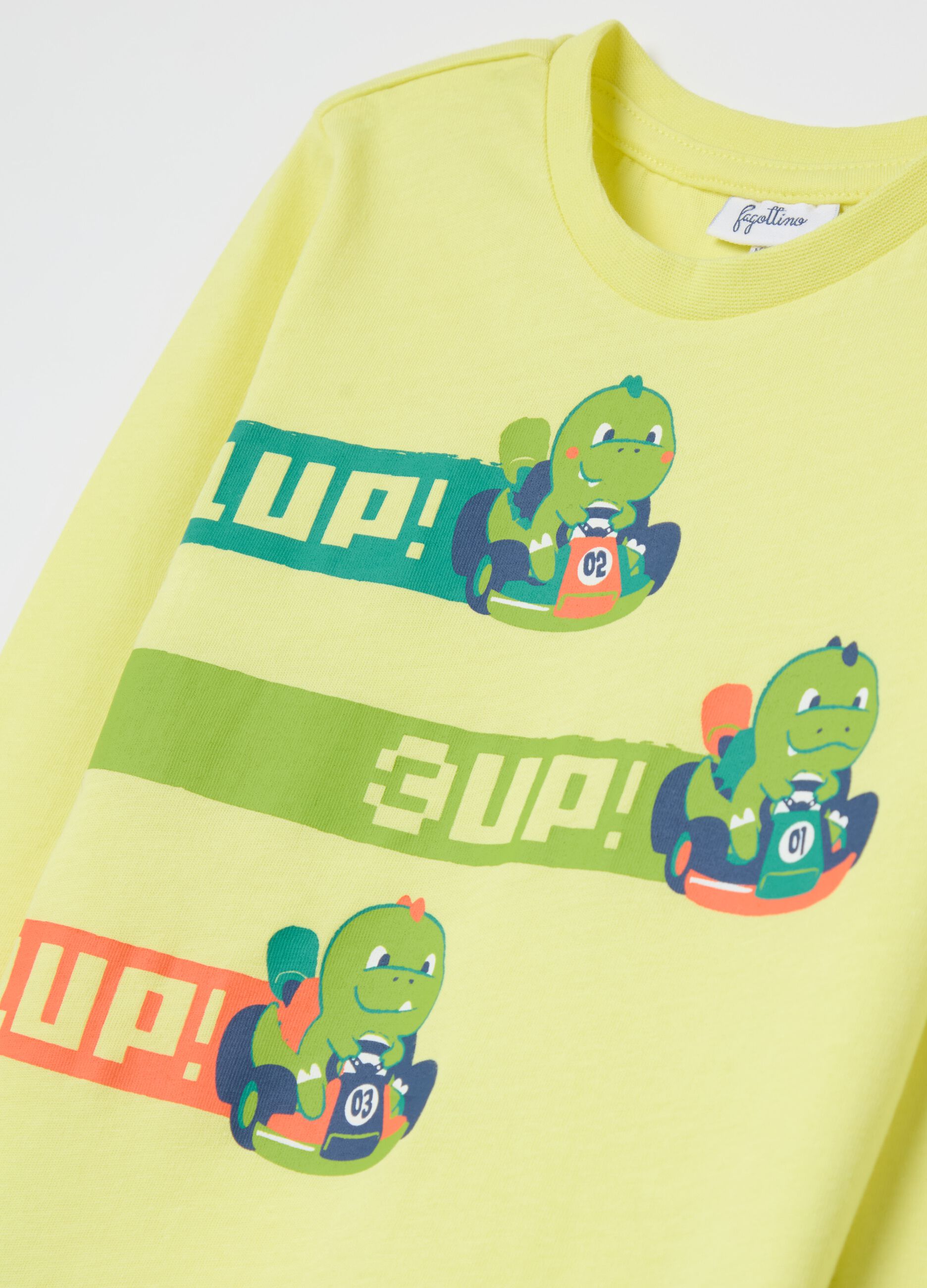 Two-pack long-sleeved T-shirt in cotton