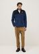 Regular fit heavy multicolor jacket with full zip and high collar_1