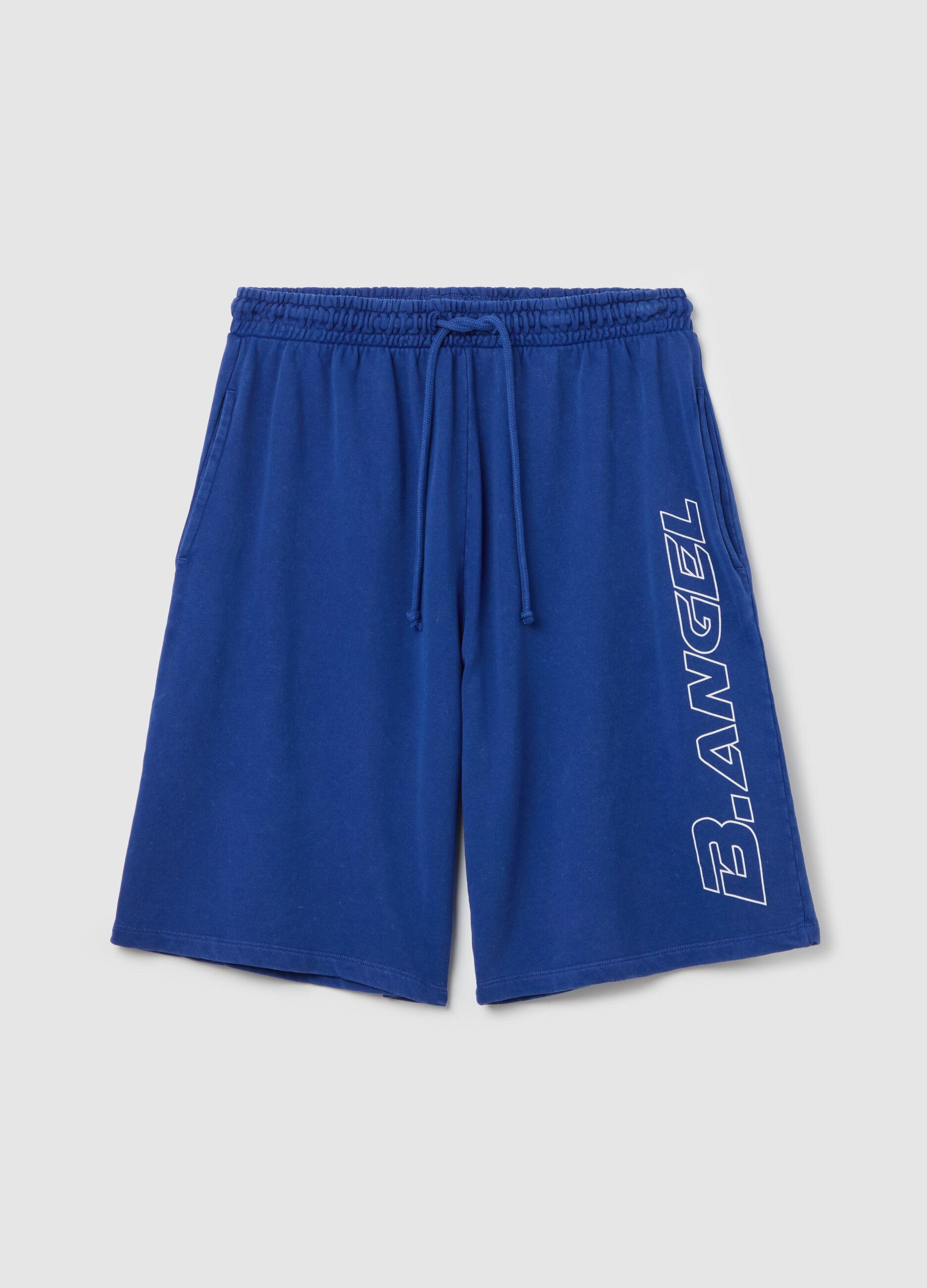 B.ANGEL X THE SEA BEYOND Bermuda joggers in fleece with print