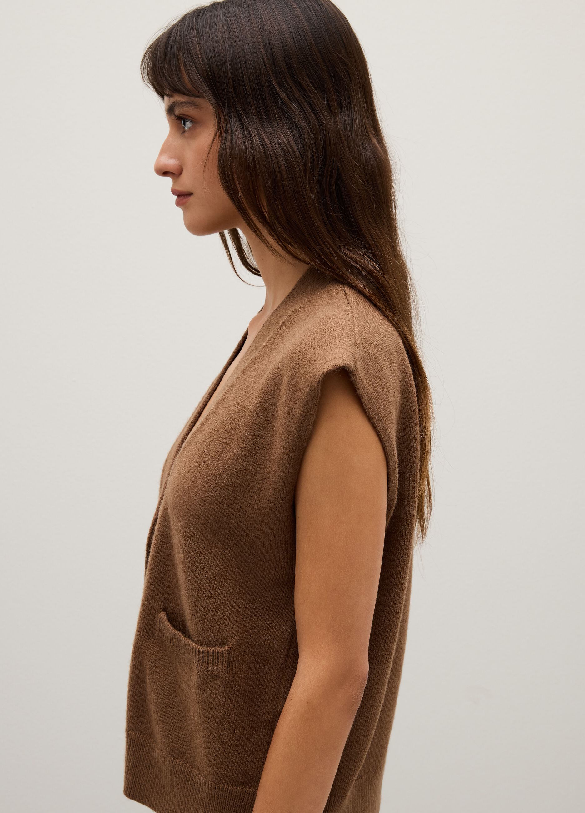 Long Brown Waistcoat