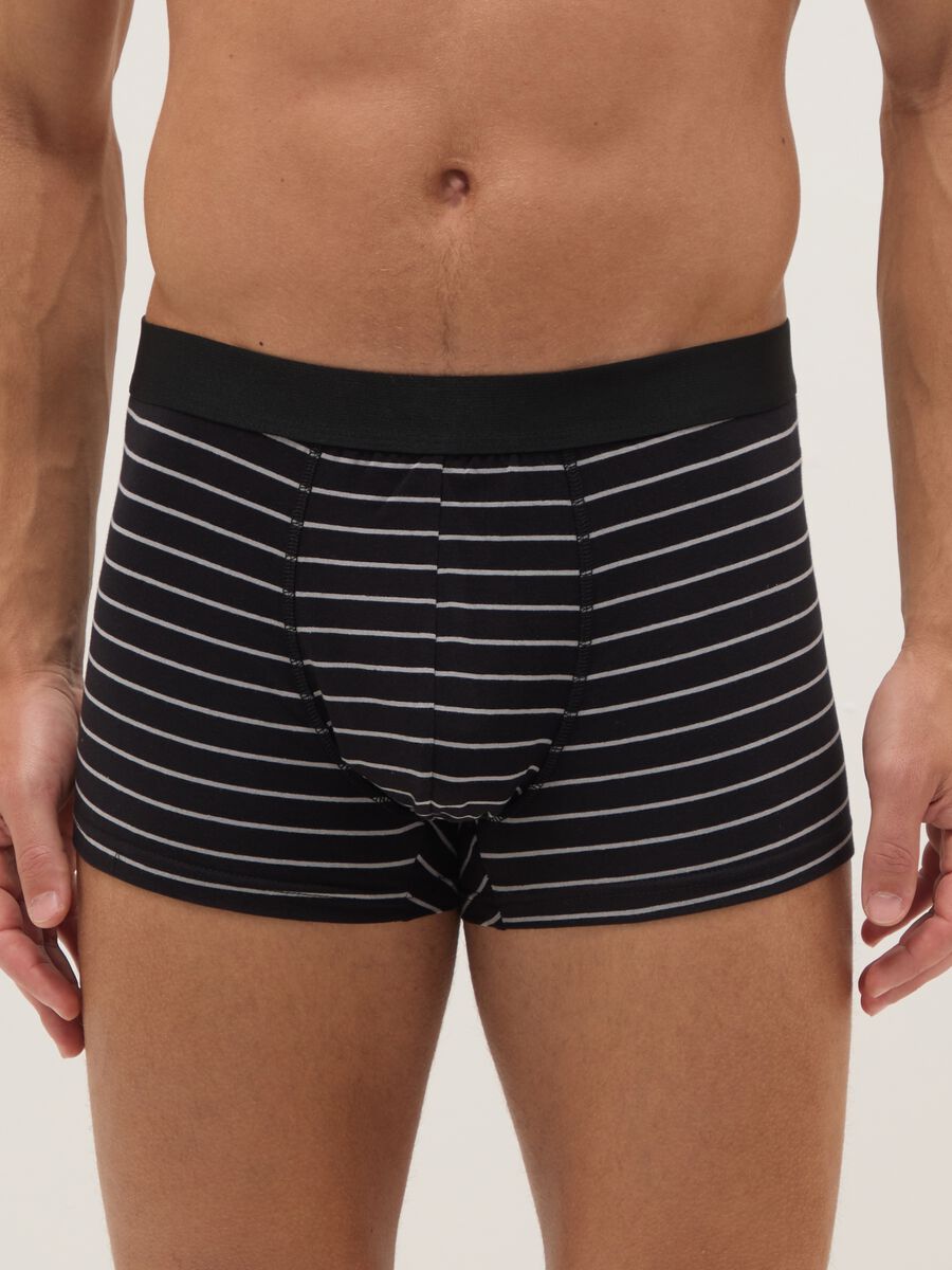 Multipack of Stretch Cotton Multicolour Regular Fit Boxers_1