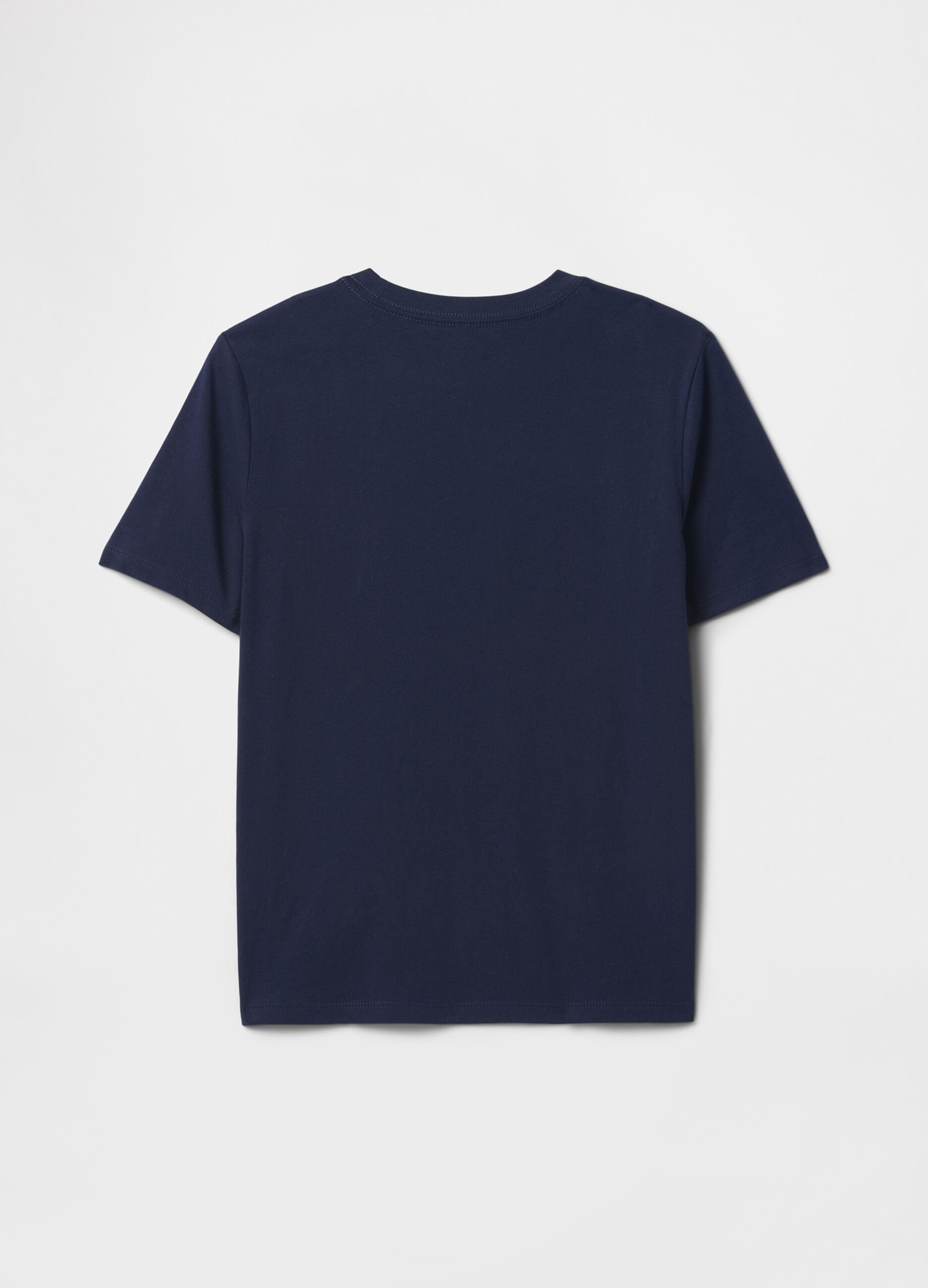 Blue T-shirt with colourful GAP design