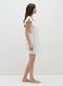 White Pure Cotton Women's Dress with Ruffles_1