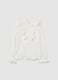 Girl's white regular fit shirt with ruffles_3