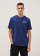 Blue pure cotton regular fit T-shirt with Jeep print_0