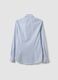 Light blue stretch cotton poplin shirt with cutaway collar_5