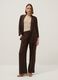 Brown wide-leg trousers with elasticated waist_0