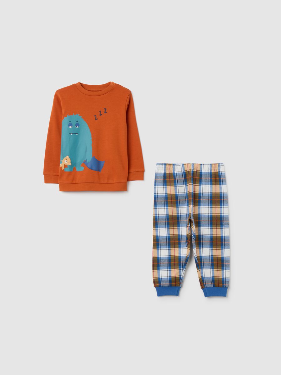 Pigiama da neonato in puro cotone multicolor regular fit_0