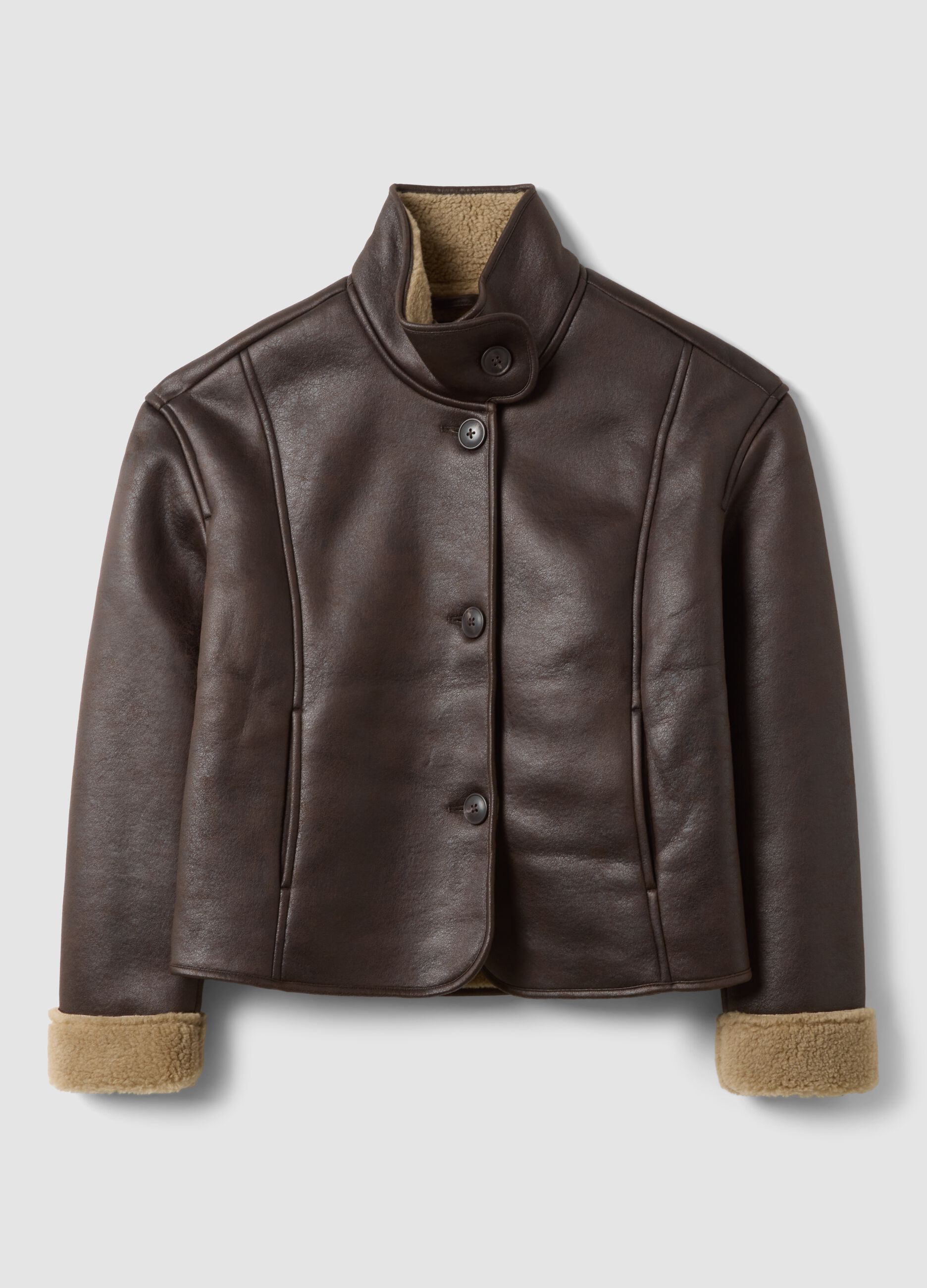 Giacca marrone con interno