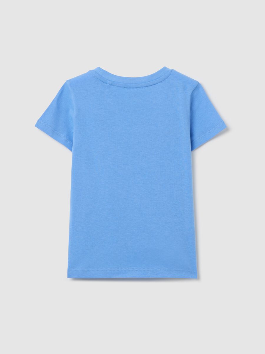 OVS Kids blue cotton T-shirt with pink unicorn_1