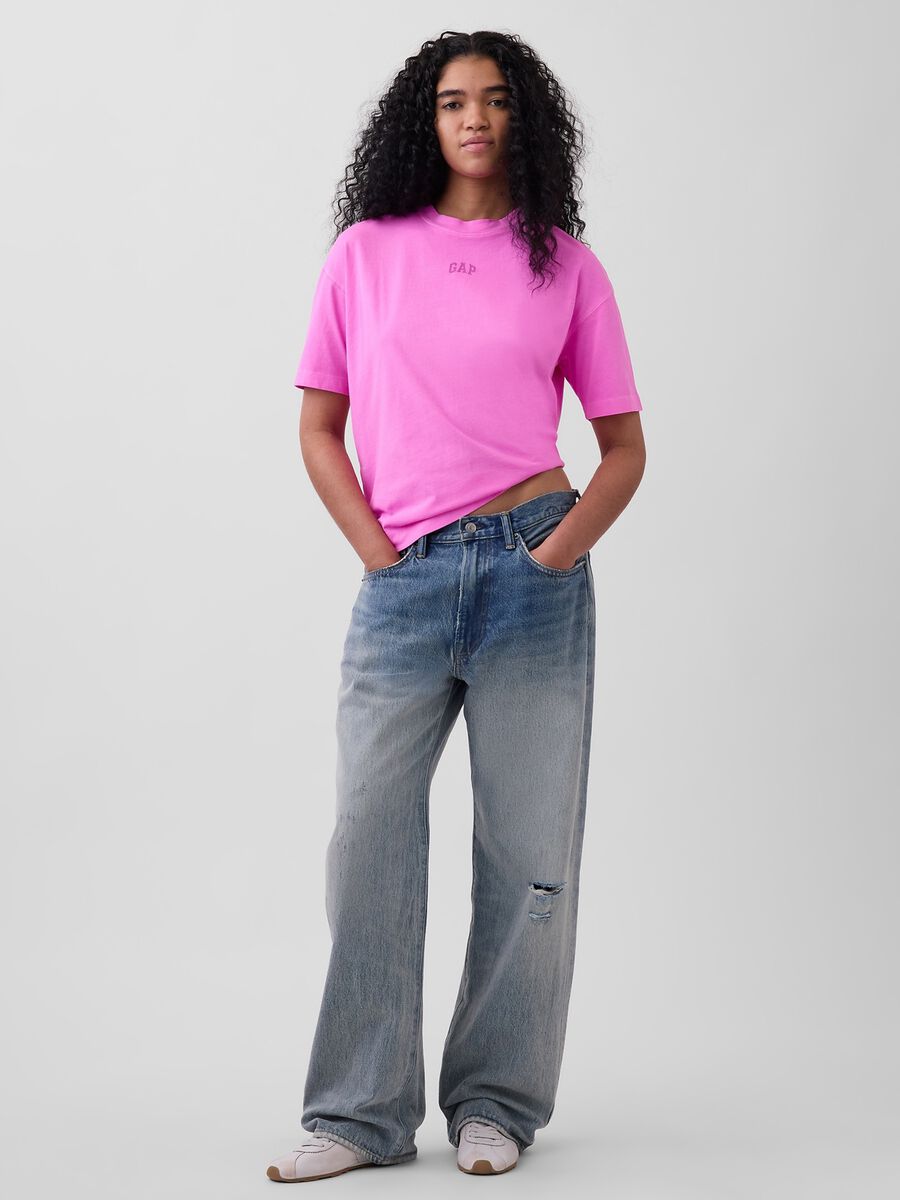 T-shirt a maniche corte in puro cotone_2