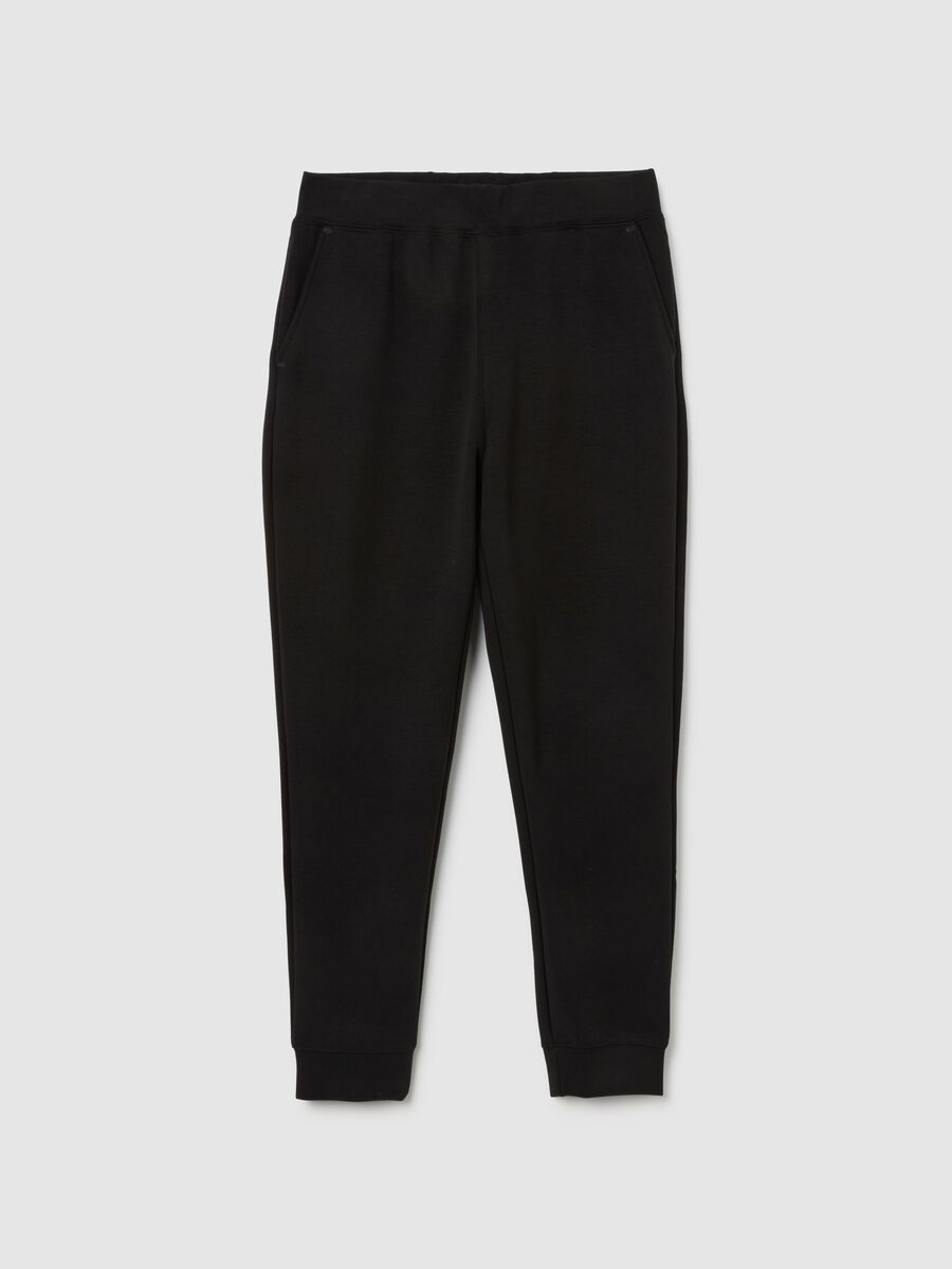 Jogger nero regular fit_4