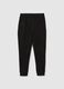 Black regular fit joggers_4