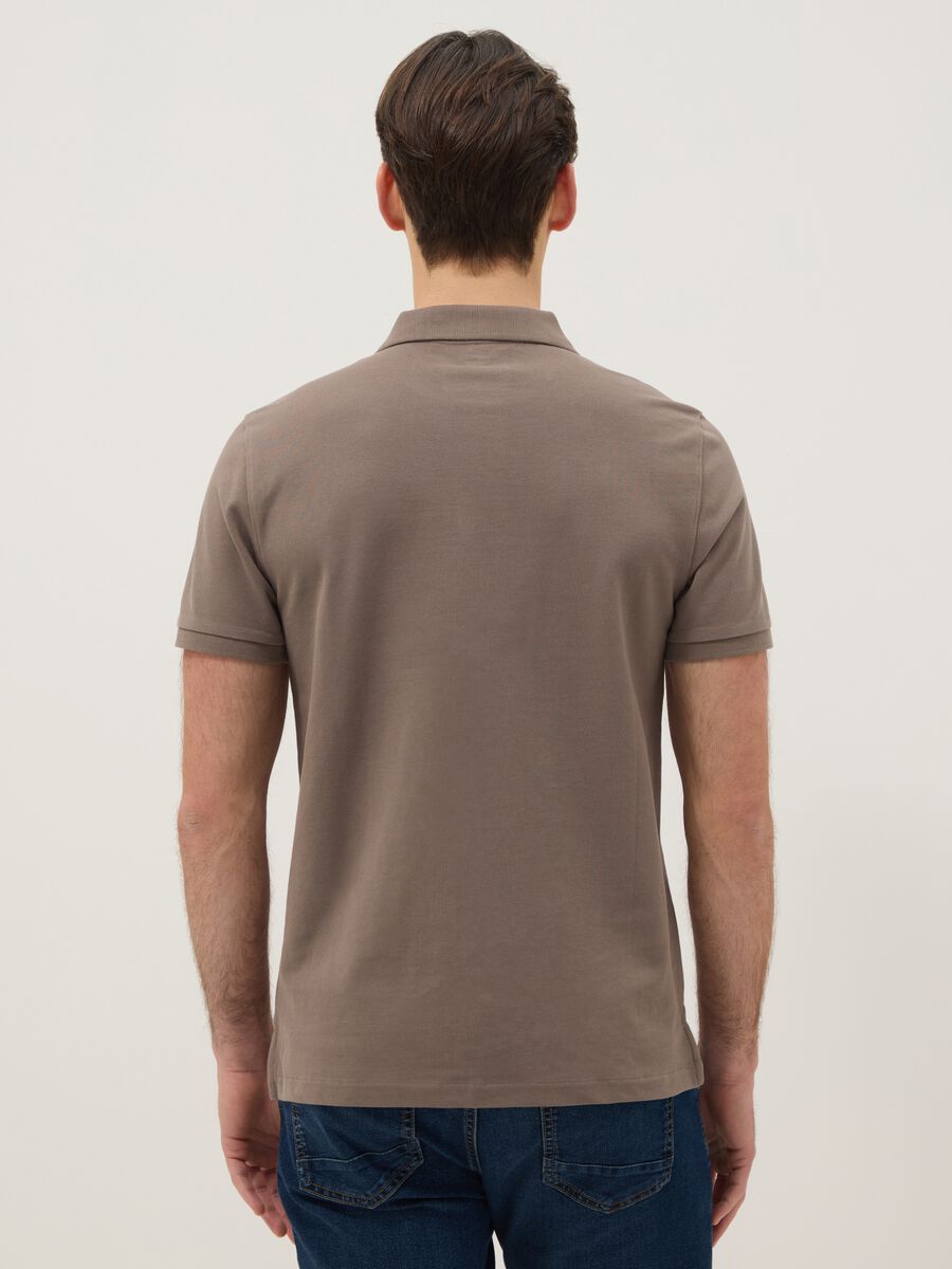 Brown Slim Fit Pure Cotton Polo_2