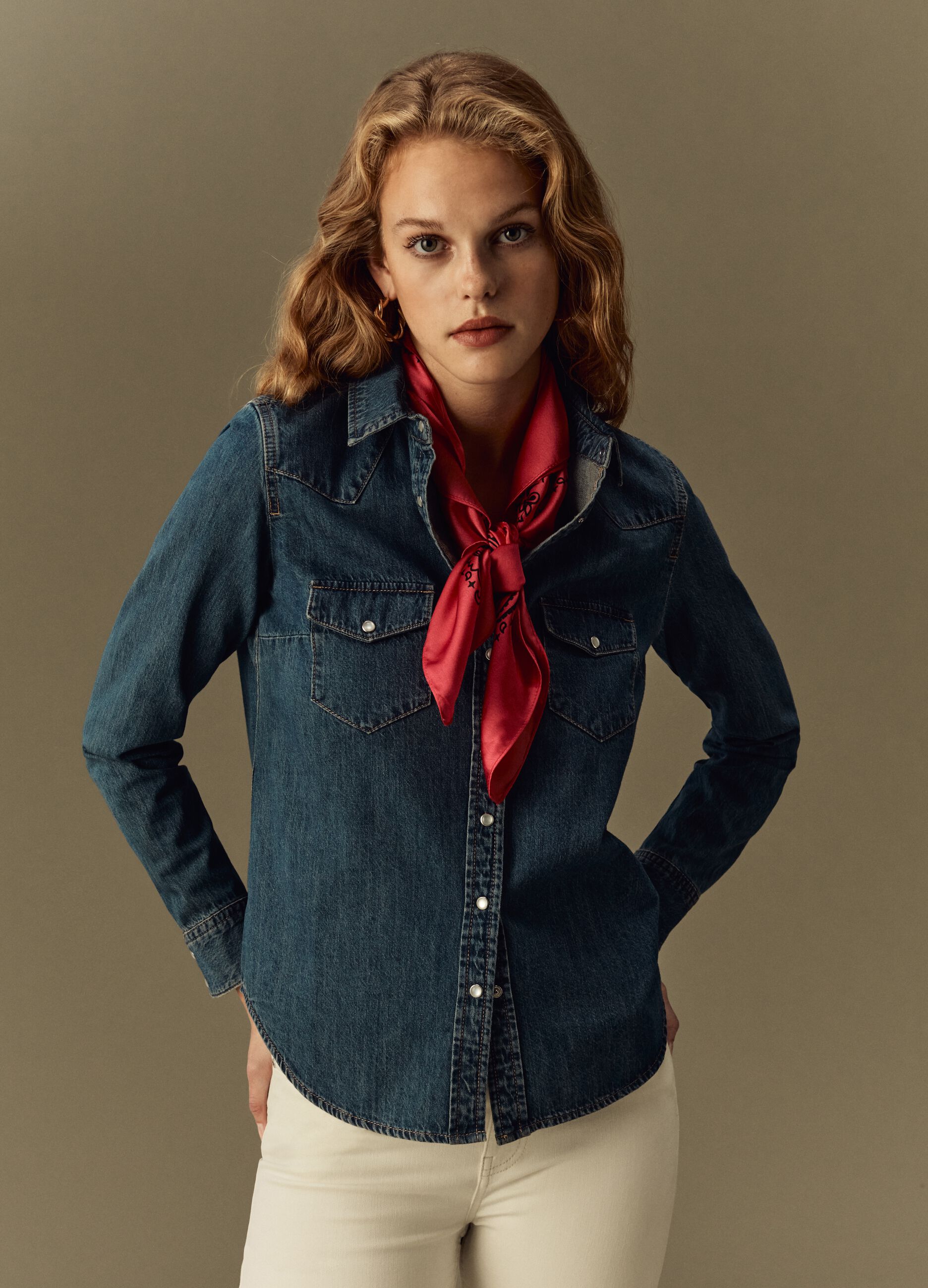 Camicia western in denim_1