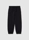 Children's jogger trousers in pure cotton black regular fit_0