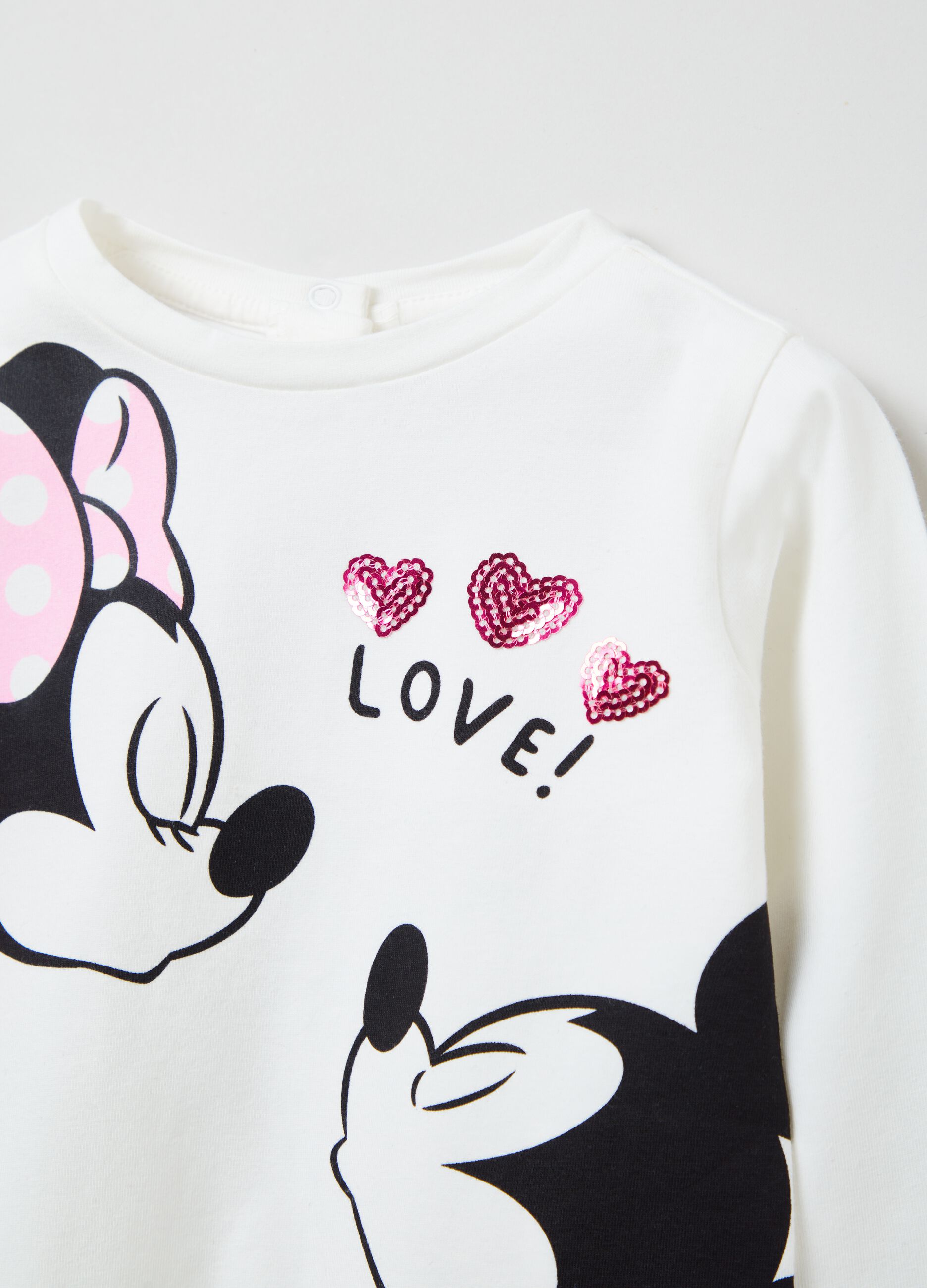 T-shirt a maniche lunghe Minnie e Topolino _2