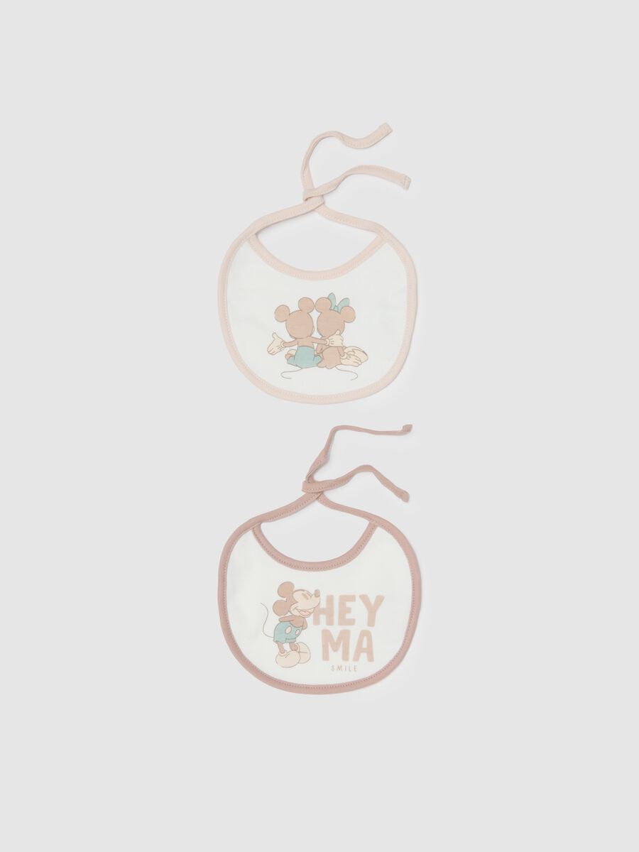 Multicolour pure cotton newborn bib pack with Disney print_0