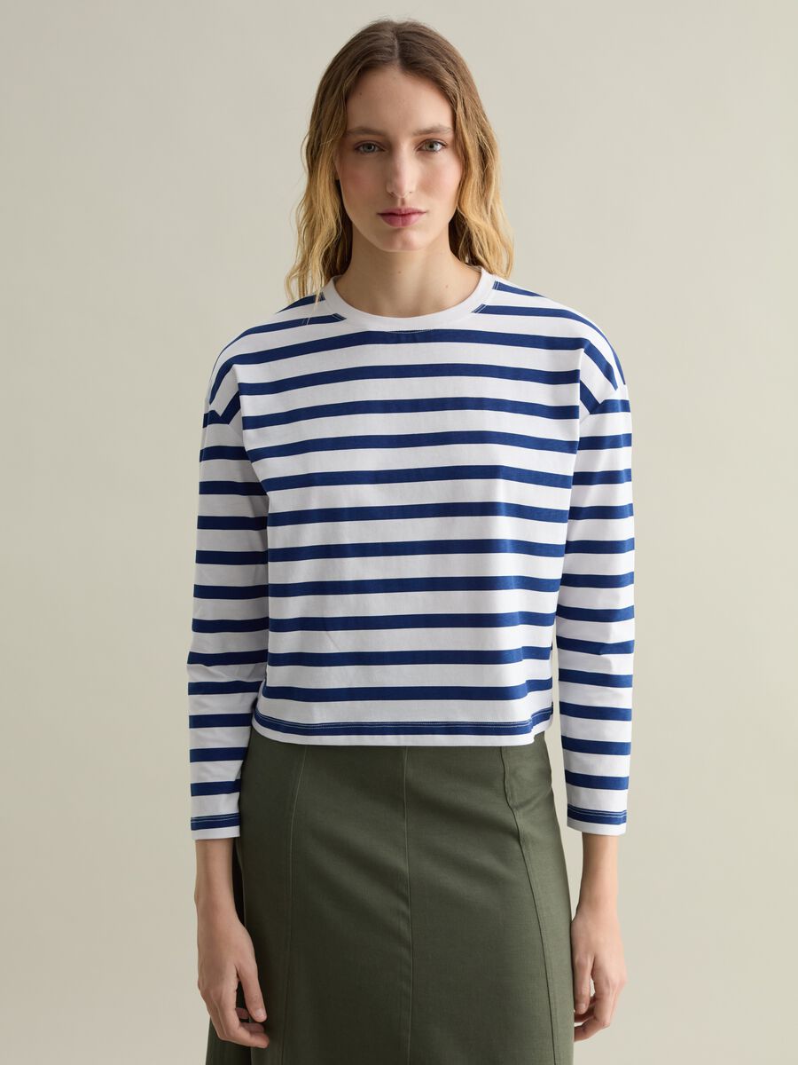 Boxy-fit striped T-shirt_0