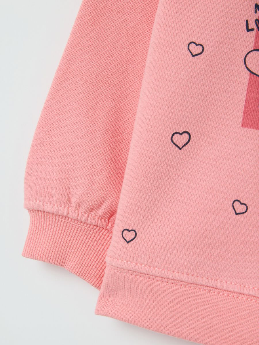 Children's pink pure cotton sweater regular fit_3