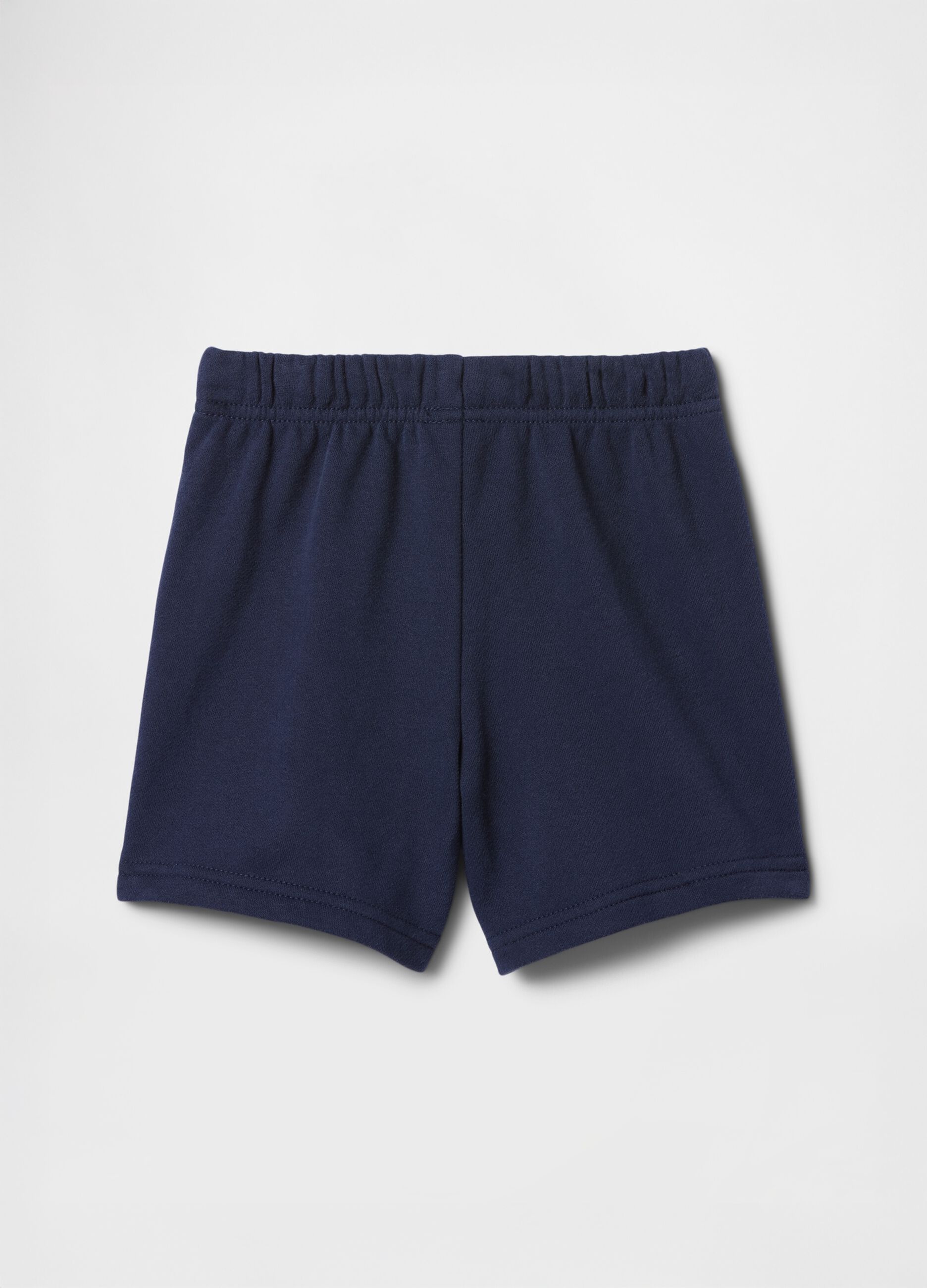 Navy Blue Cotton Blend Children's Shorts