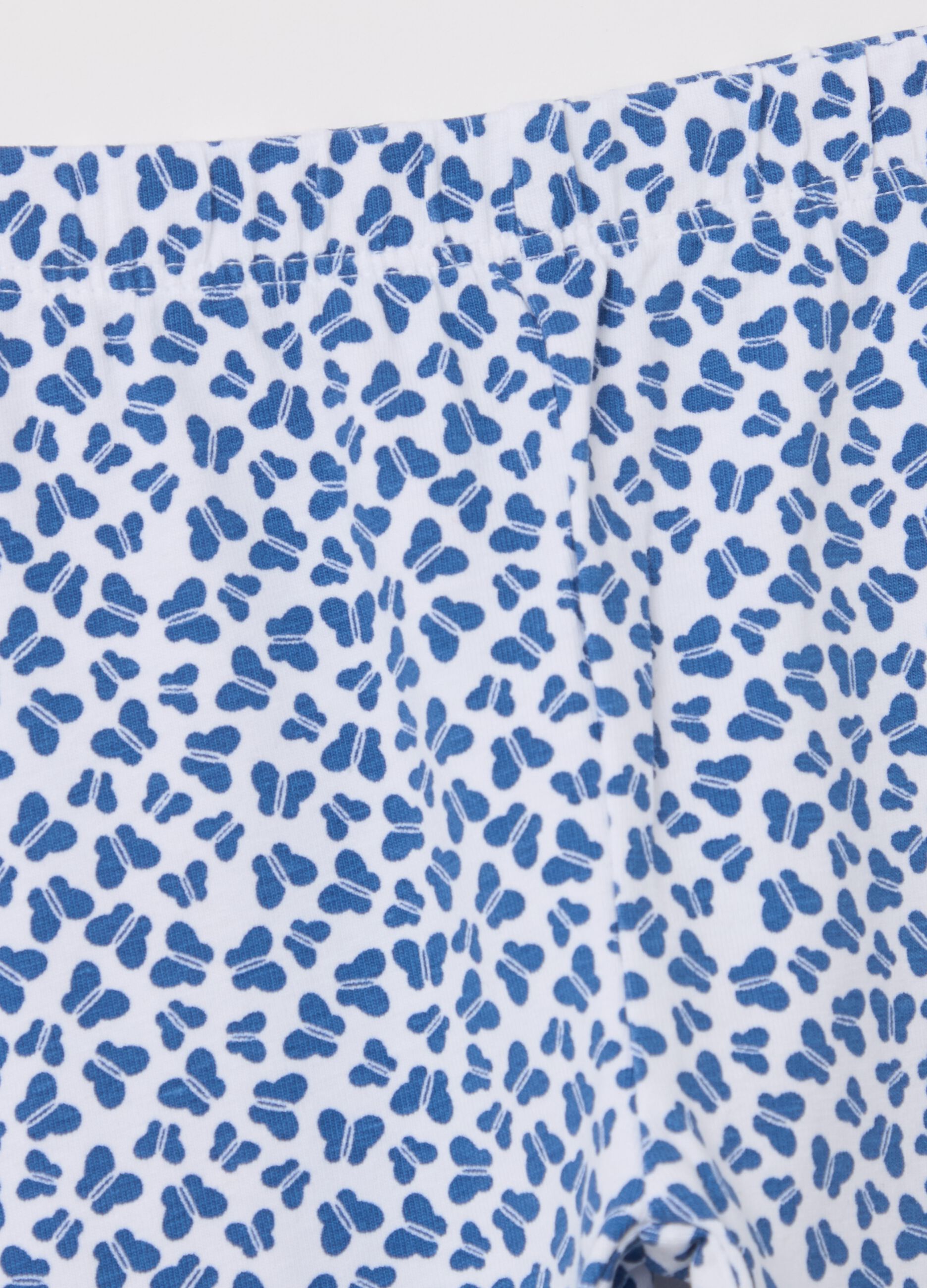 Printed stretch cotton leggings