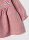 Pink dress in pure organic cotton with The Aristocats embroidery for baby girl_2