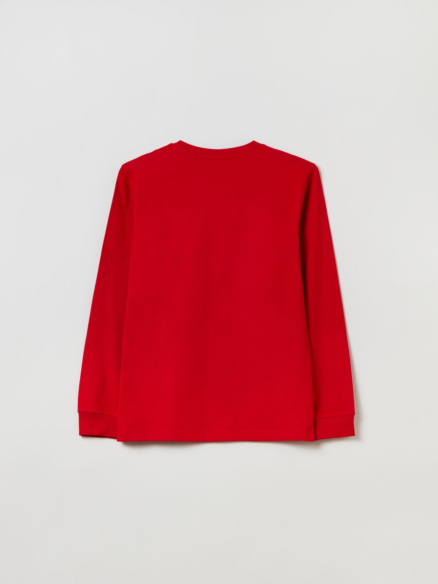 T-shirt girocollo con dettaglio a V_1