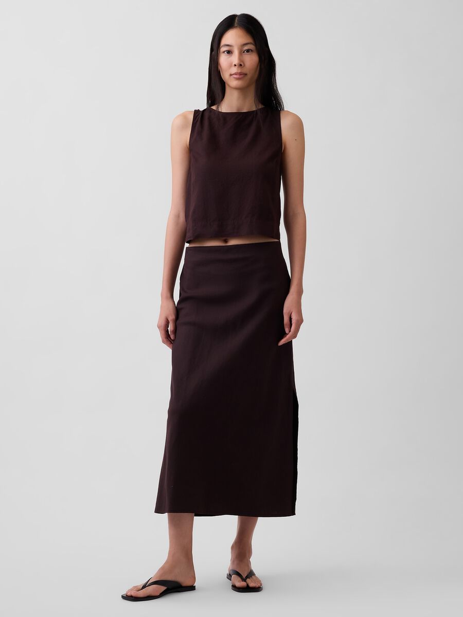 Linen-blend tank top_2