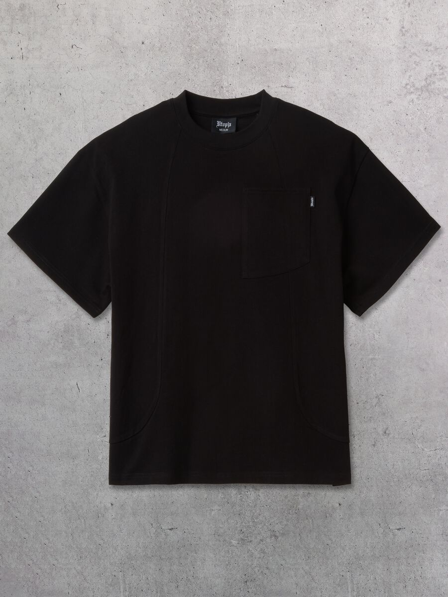 Graphic T-shirt Pocket Black_5