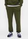 Green Cotton Blend Trousers_1