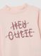 Girls' pink pure cotton sweater regular fit_2