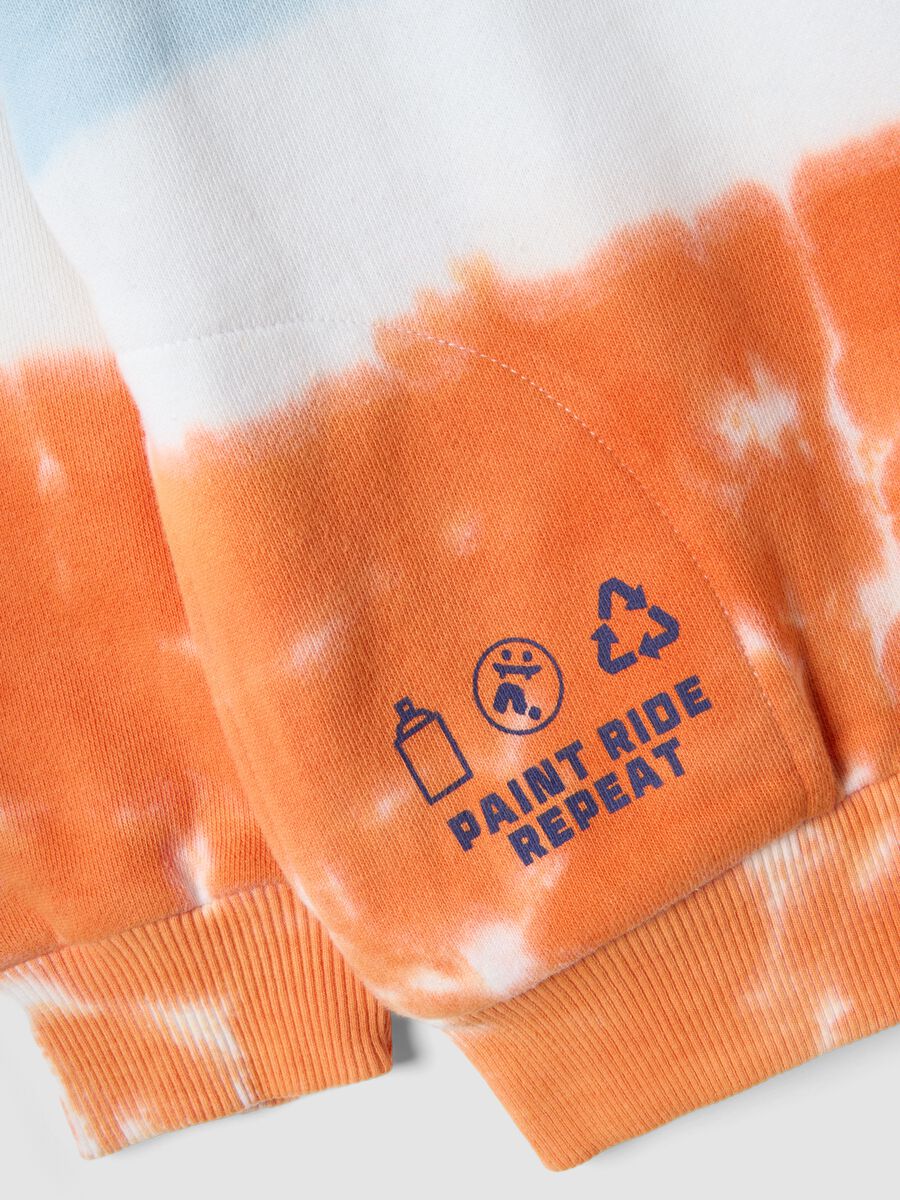 Felpa in misto cotone multicolor tie-dye da bambino regular fit_2