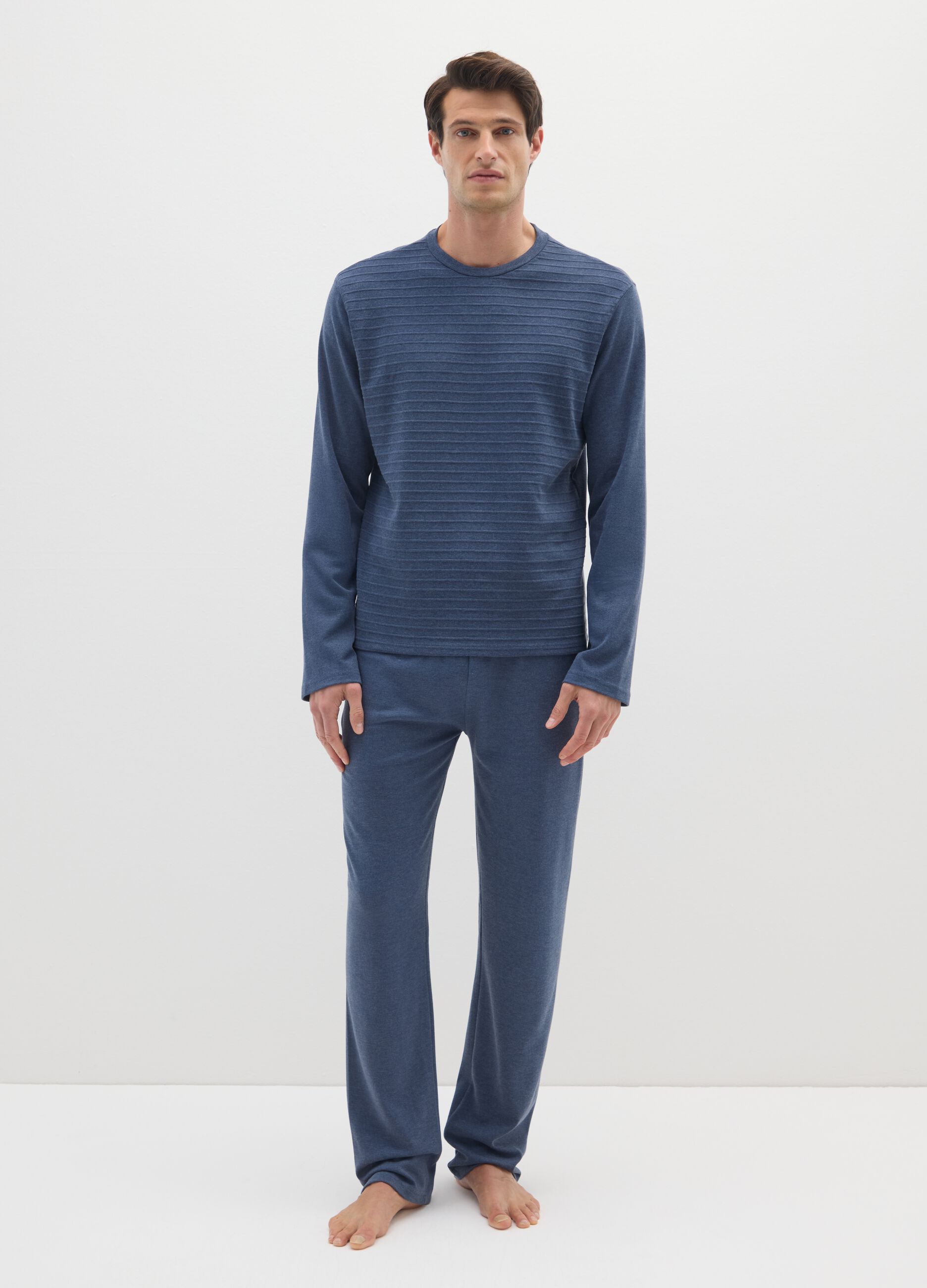 Blue pure cotton pyjamas