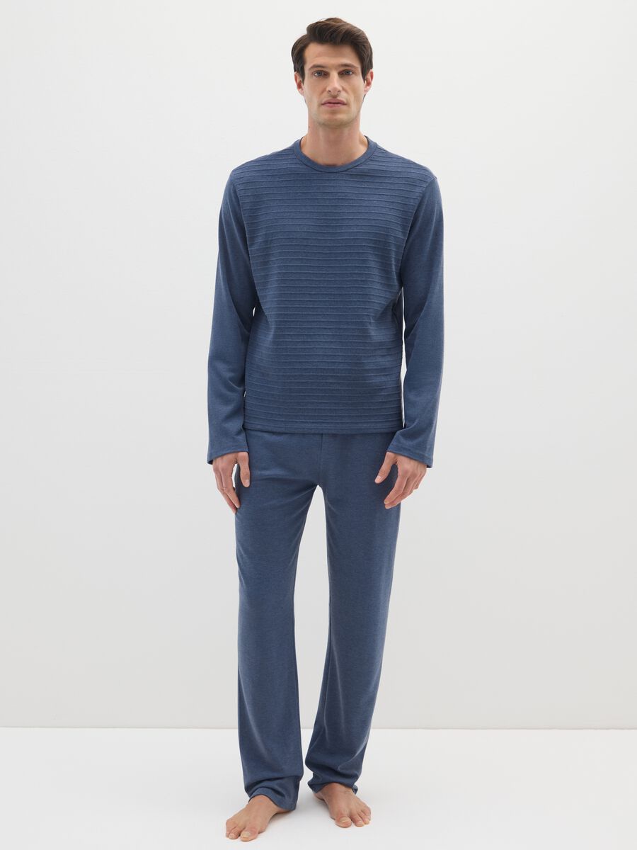 Blue pure cotton pyjamas_0