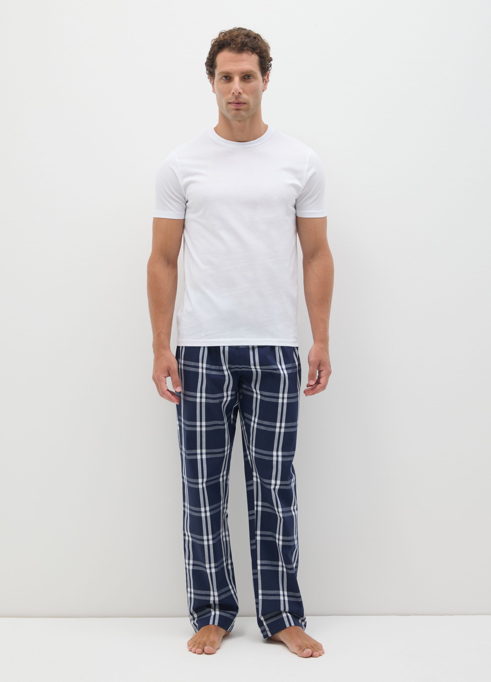 Multicolour Regular Fit Pure Cotton Pyjama Trousers