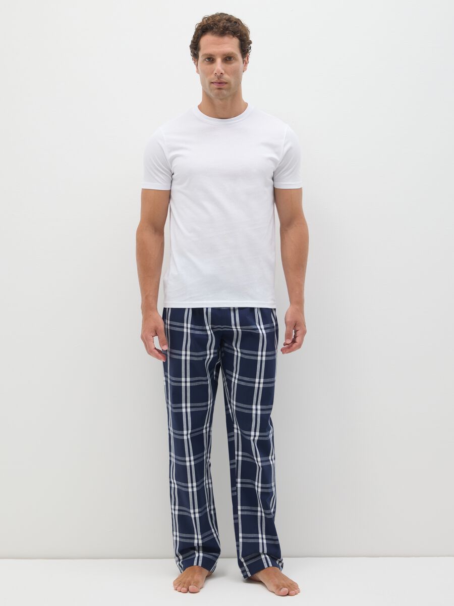 Multicolour Regular Fit Pure Cotton Pyjama Trousers_0