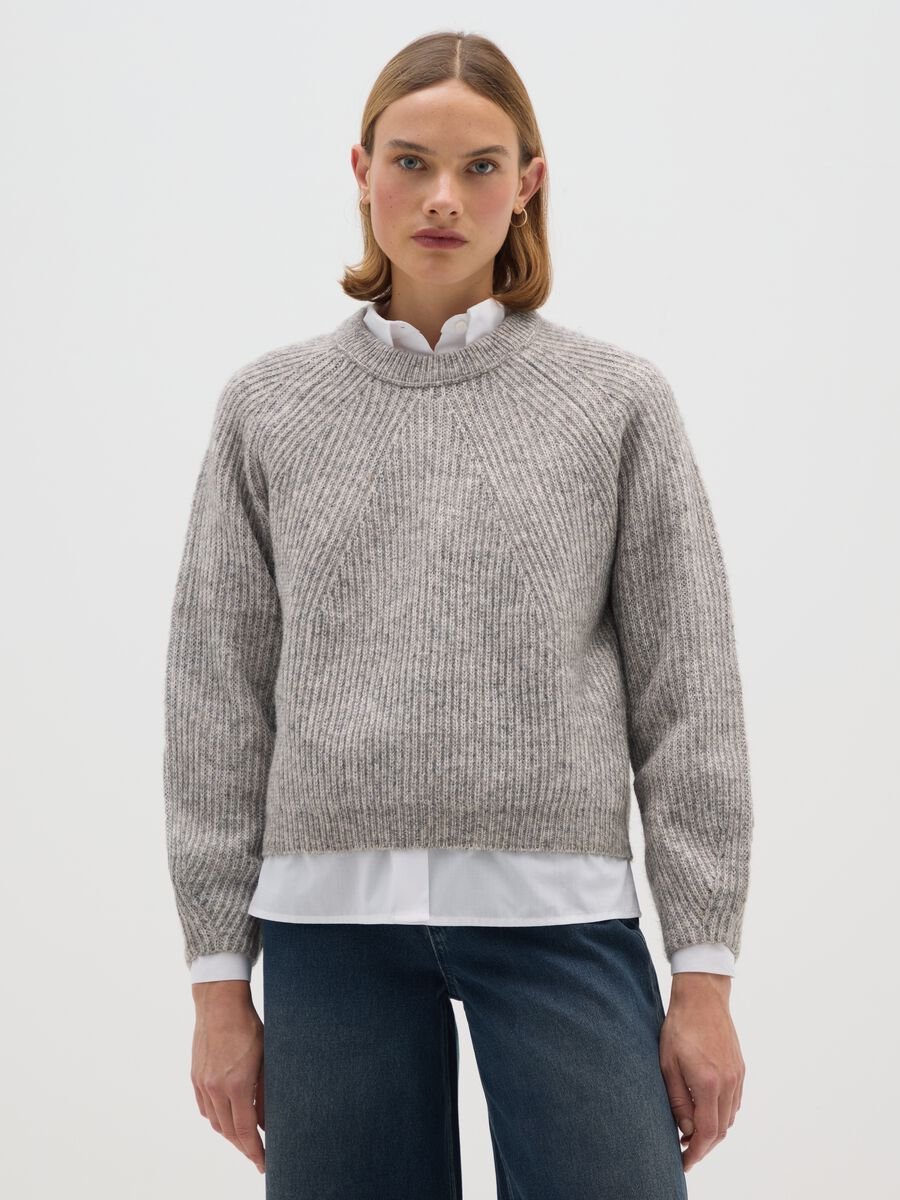 Grey Regular Fit Jumper_0
