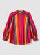 Multicolour pure cotton shirt with classic collar_5