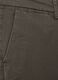 Brown stretch cotton regular fit trousers_1