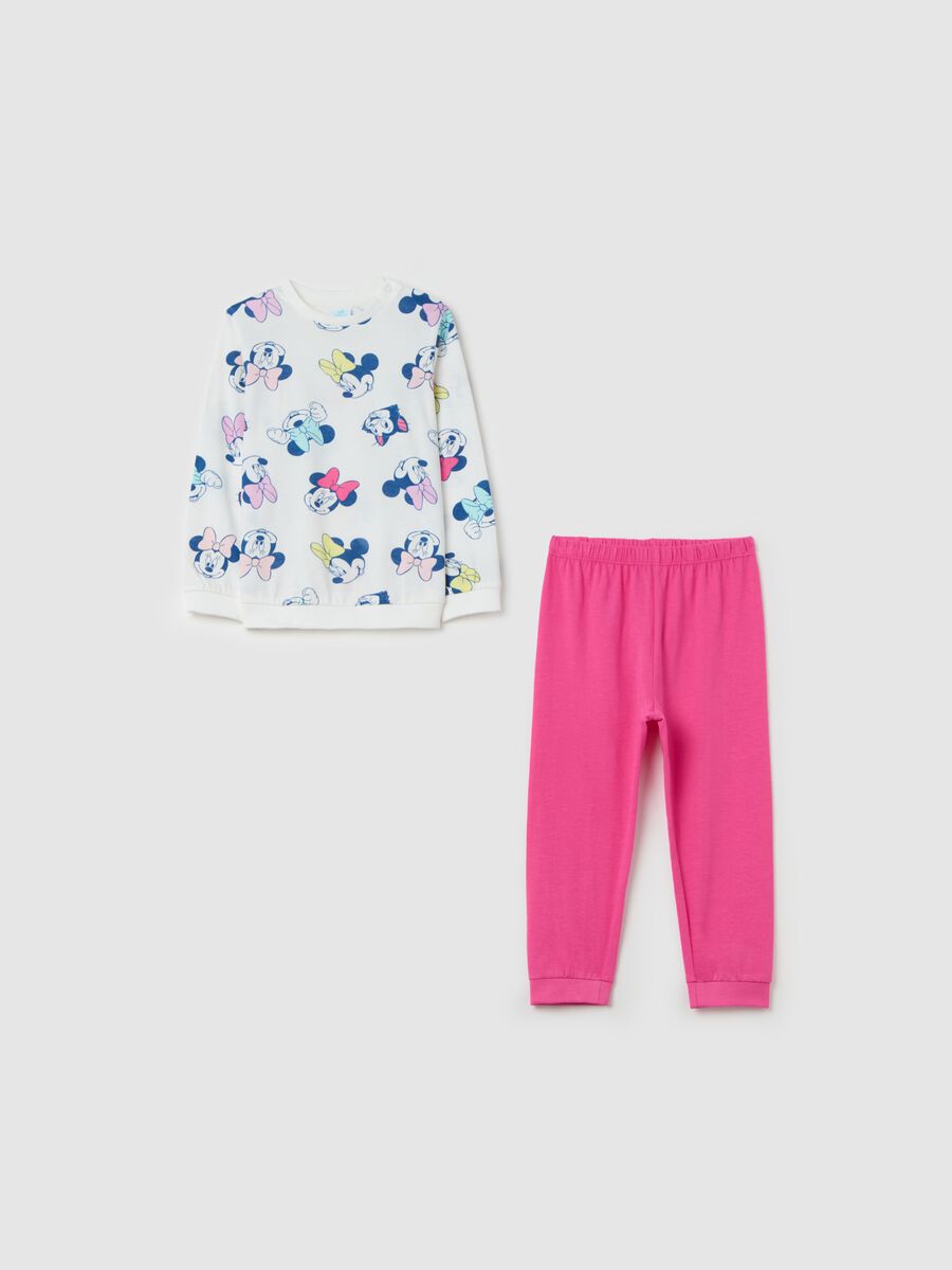 Cotton pyjamas with Minnie Mouse print_0