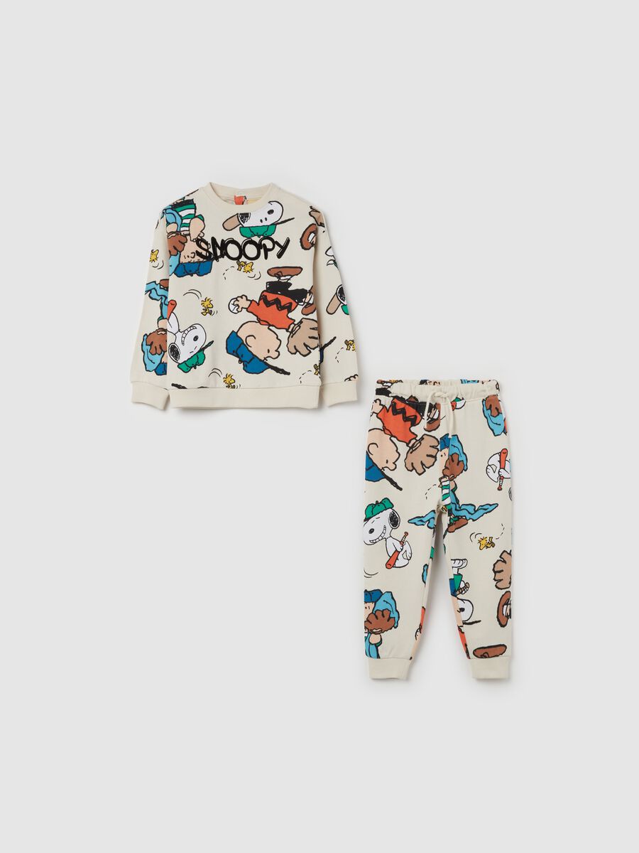 Jogging set in cotone con stampa Peanuts_0