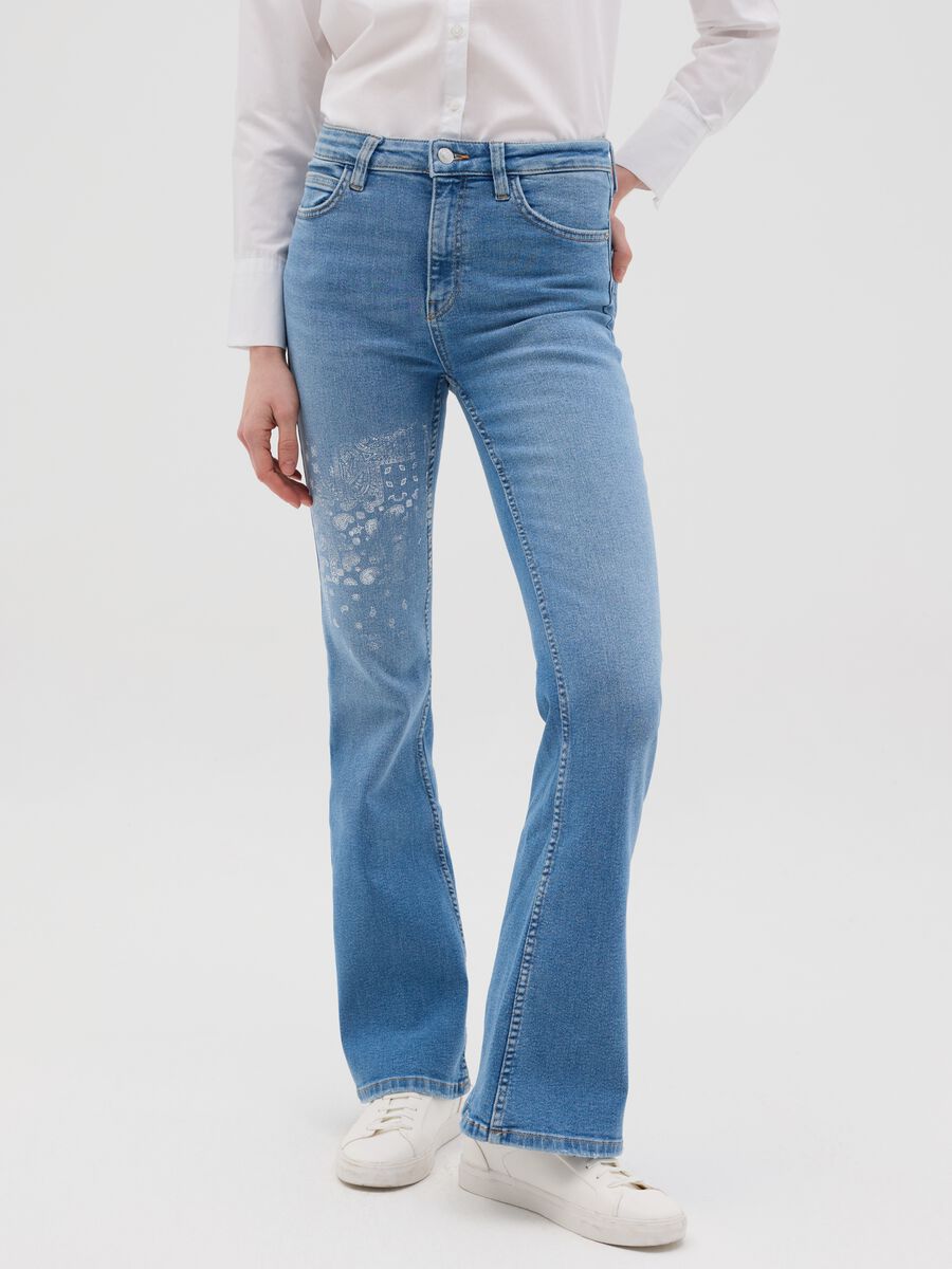 Flare-fit stretch jeans_1