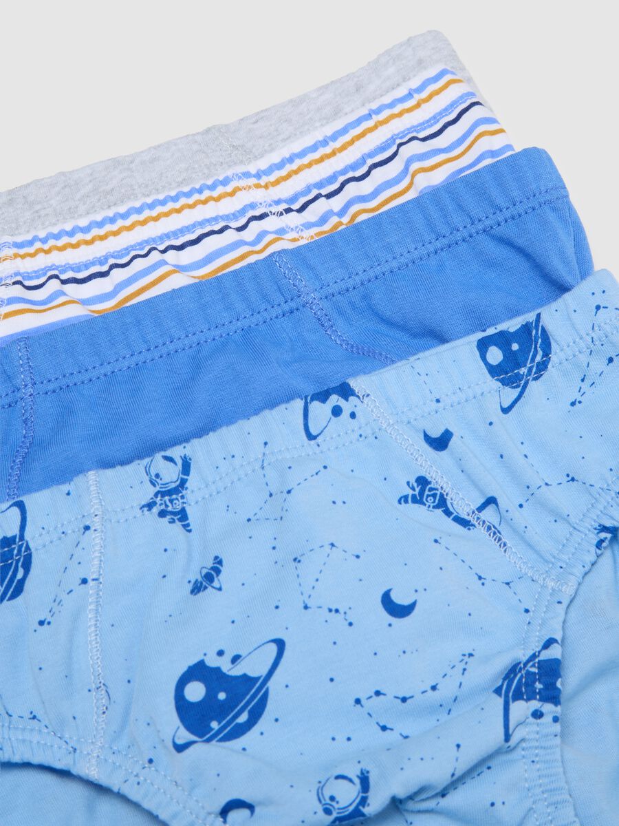 Set of 7 boys' briefs in multicolour pure cotton_3